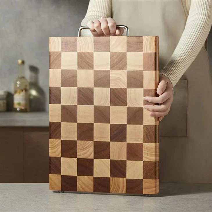 Checkerboard Acacia Wood Cutting Board Chopping Board