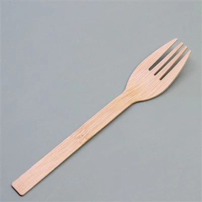 Tenedor de bambú desechable de 150 mm